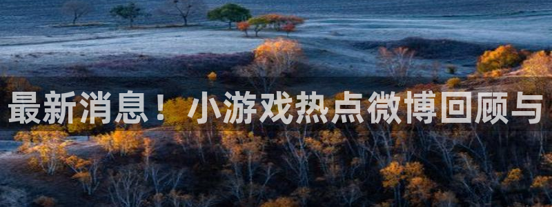 优贝娱乐平台：最新消息！小游戏热点微博回顾与