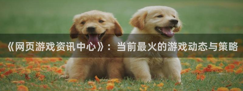 优贝娱乐咨询：《网页游戏资讯中心》：当前最火的游戏动态与策略